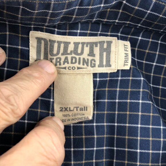 2 Duluth Trading Co Mens Shirt 2XLT Lot Of Two Long Sleeve Trim Fit Long Sleeve - Picture 2 of 16